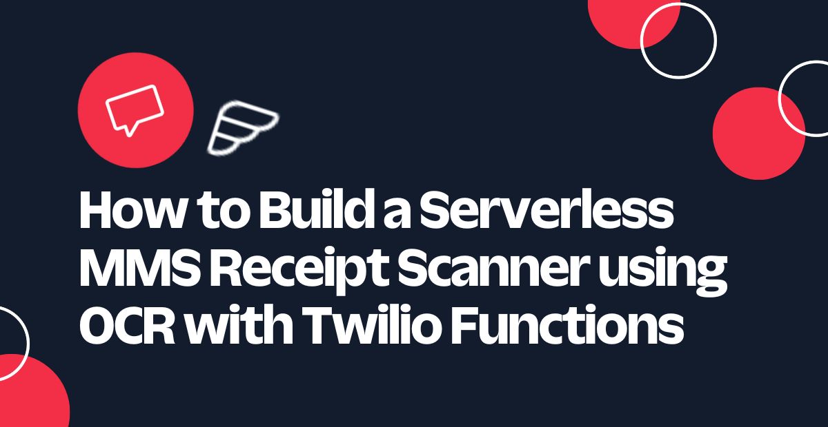 Header image for receipt scanner twilio tutorial