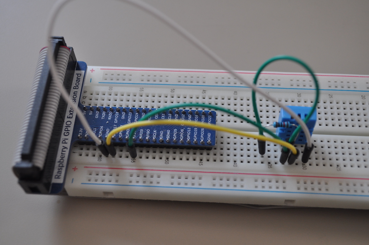 Wired up GPIO Breadboard