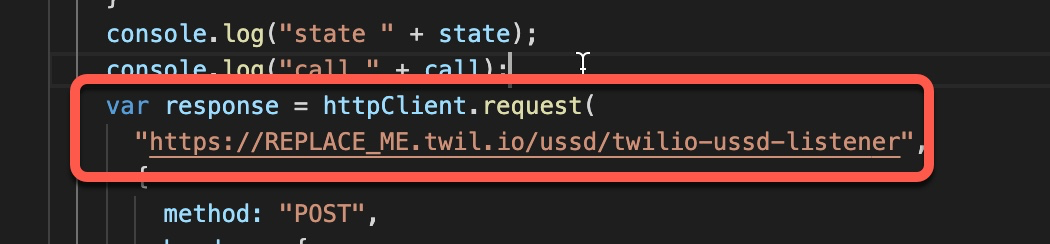 Where to add your URL in the code