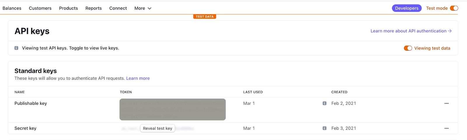 Retrieve Stripe Publishable key