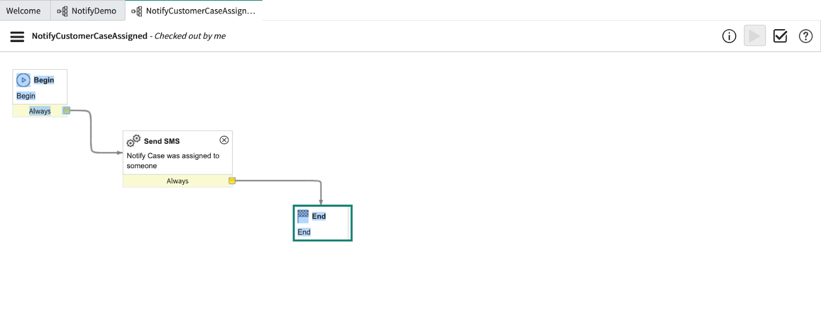Linking boxes in ServiceNow workflows