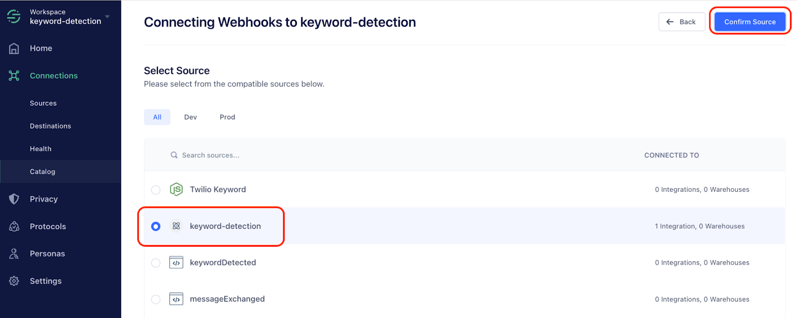 Configure a webhook in Twilio Segment