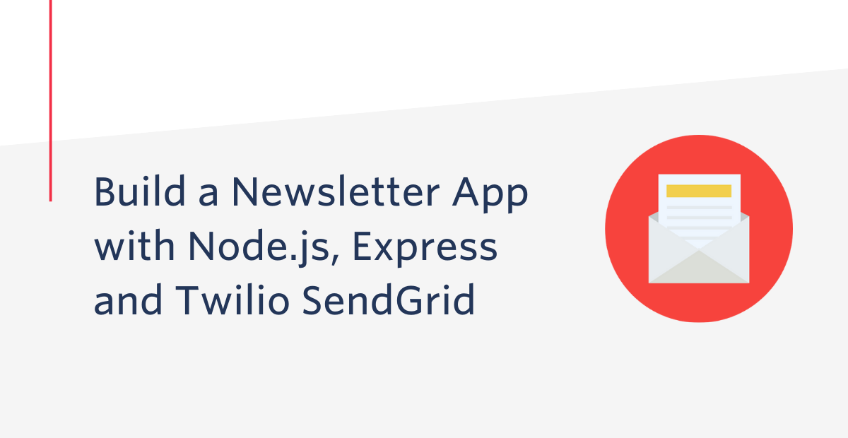 Newsletter app node.js sendgrid header