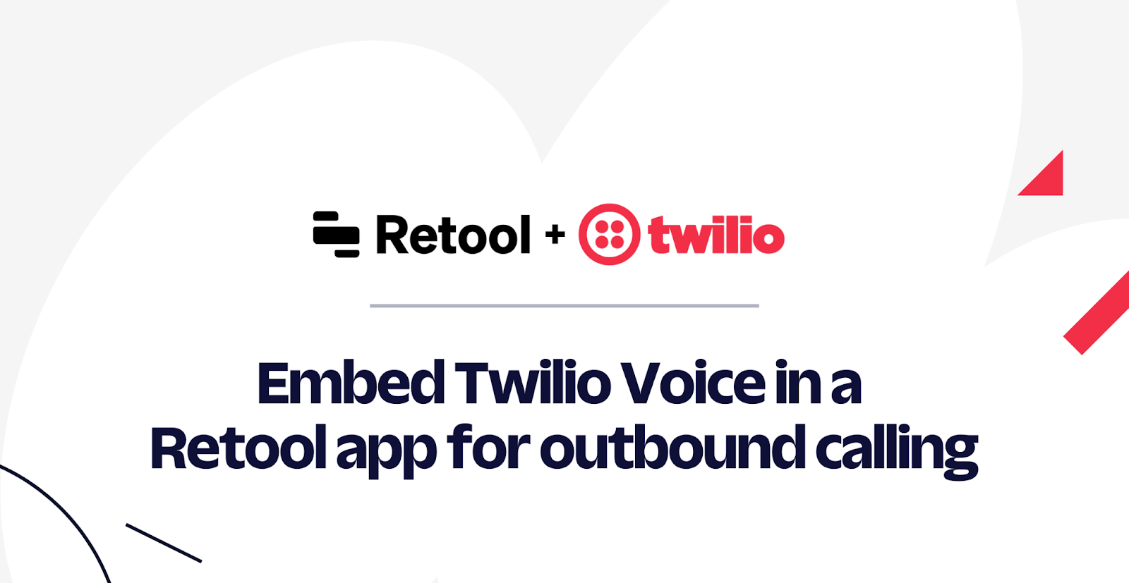 Embed Twilio Voice in a Retool app for outbound calling