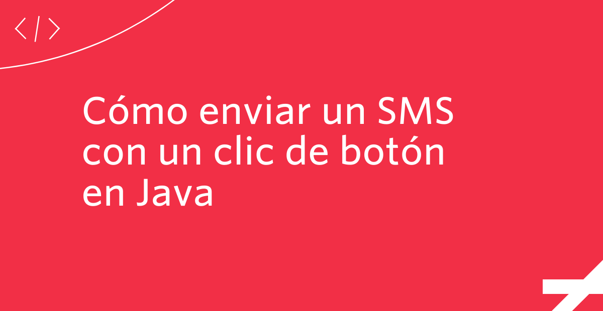 Cómo enviar un SMS con un clic de botón en Java Cómo enviar un SMS con un clic de botón en Java