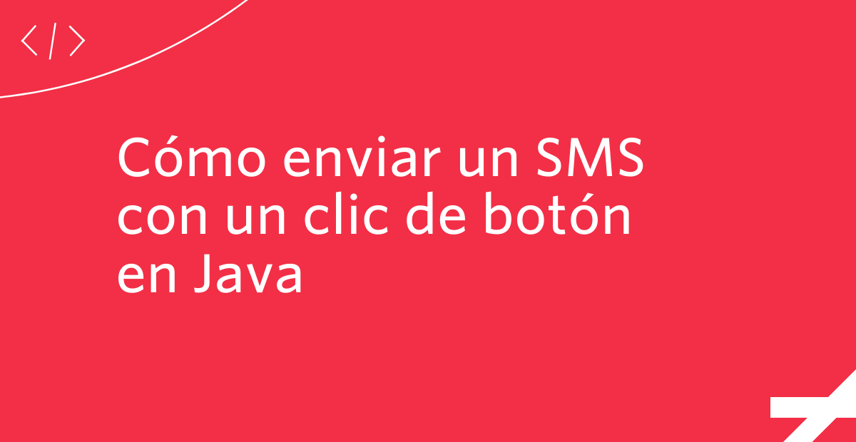 Cómo enviar un SMS con un clic de botón en Java