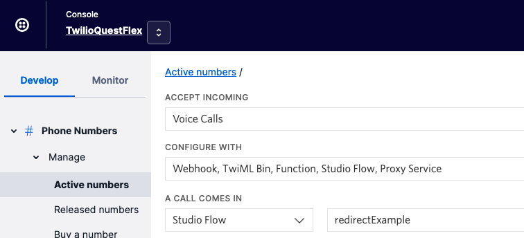 Image of how to configure your phone number