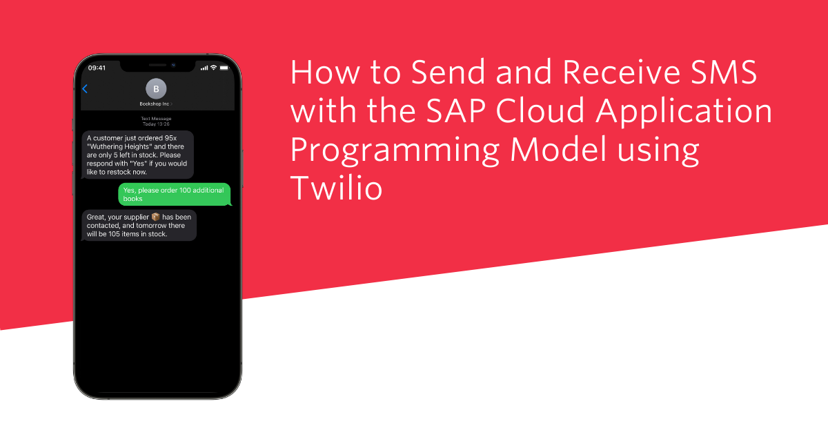 How to Send and Receive SMS with SAP CAP using Twilio