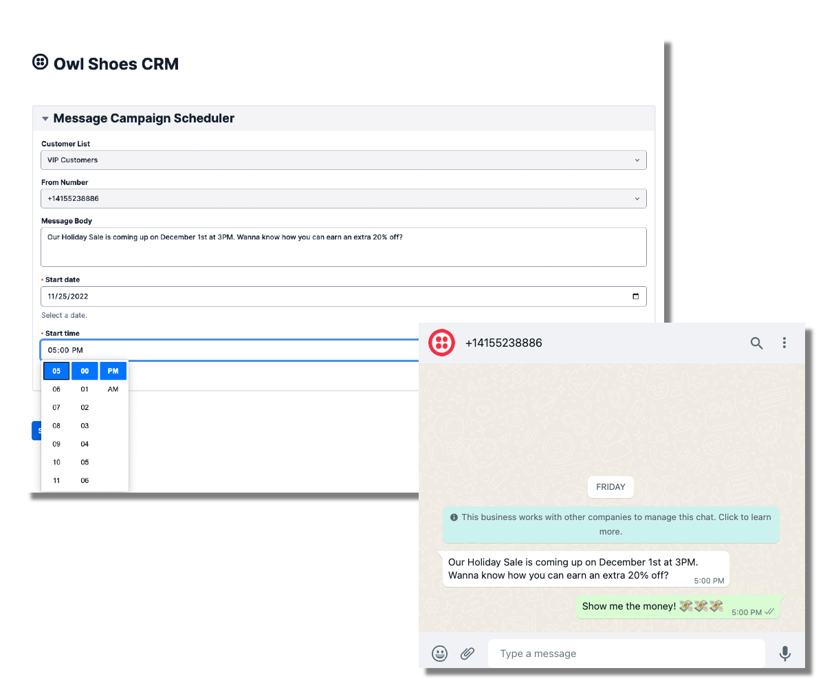 Owl Shoes CRM Scheduler