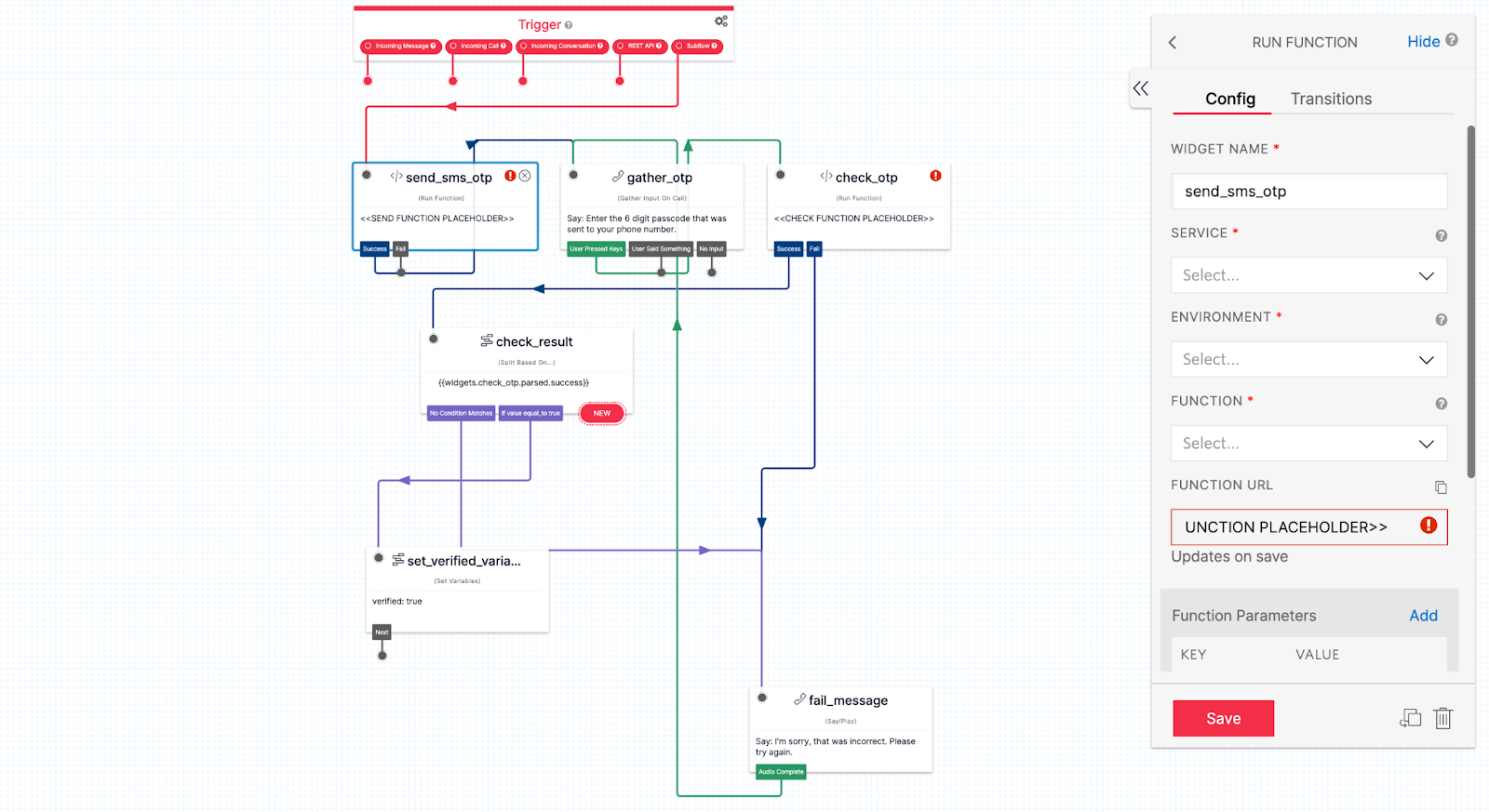 screenshot of what the studio flow will look like in the browser after import