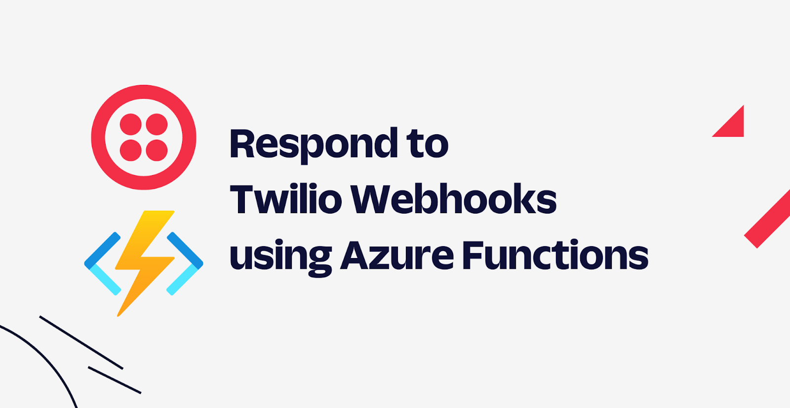 Respond to  Twilio Webhooks  using Azure Functions
