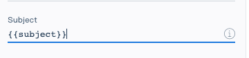Subject field with {{subject}