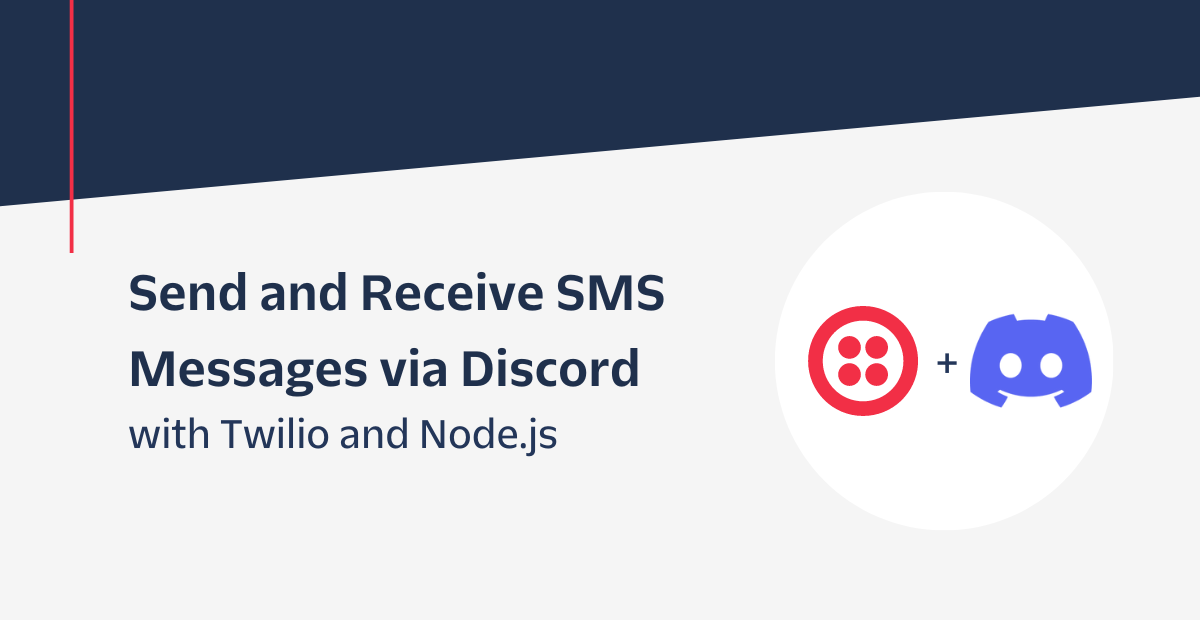 Send and Receive SMS messages via discord header