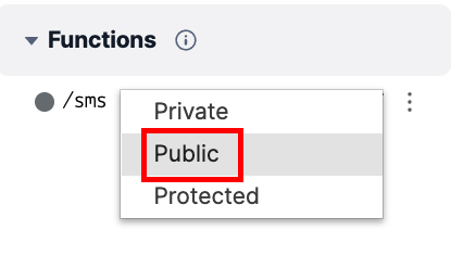 Publicに設定