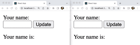 React state variable demonstration