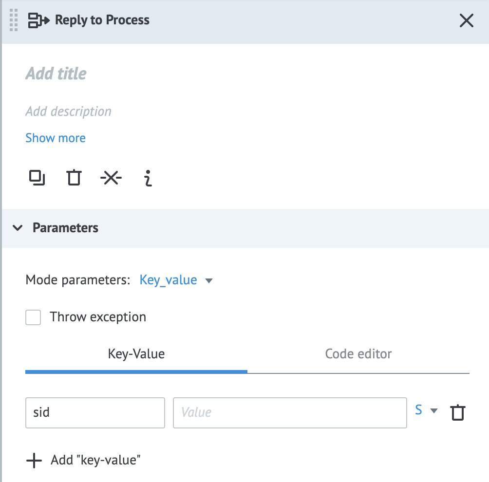 Adding Key Value reply to process params in Corezoid