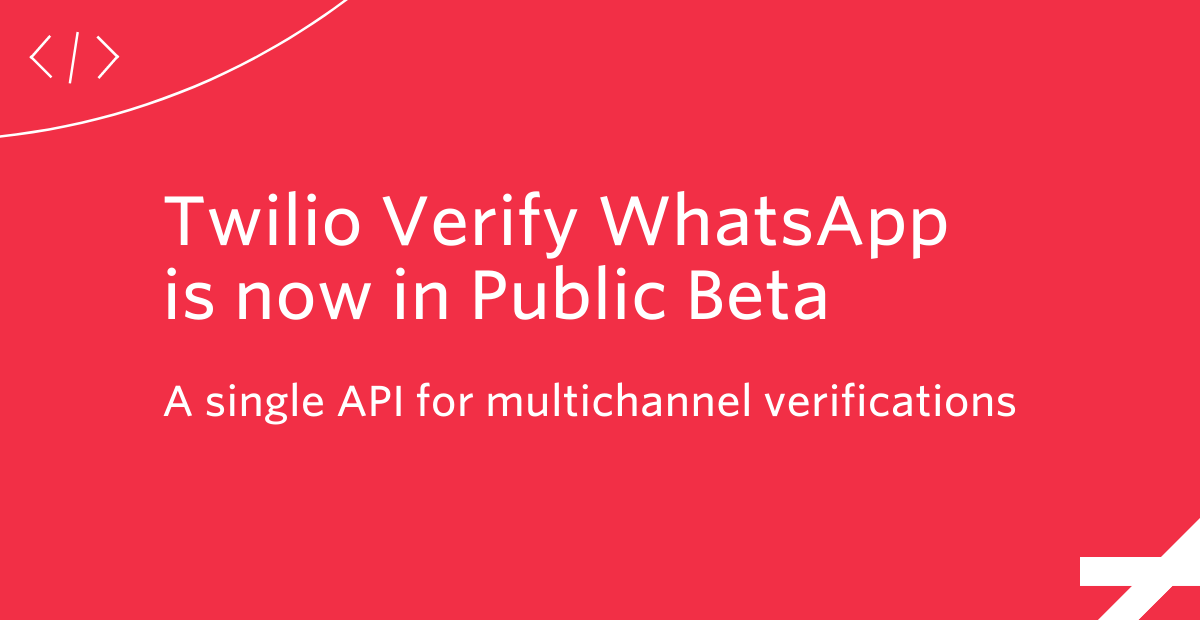 Verify WhatsApp Public Beta
