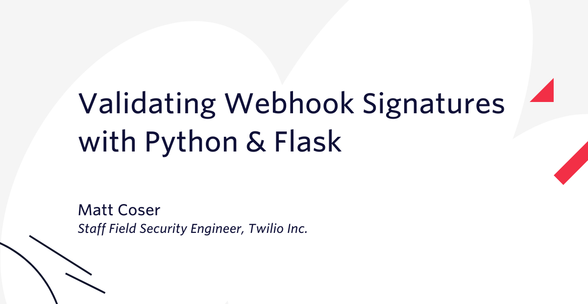 Validating Webhook Signatures Hero Validating Webhook Signatures Hero