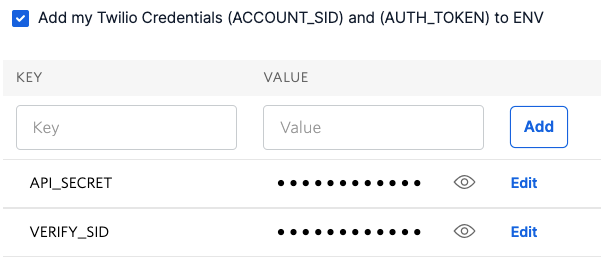 environment variables in functions