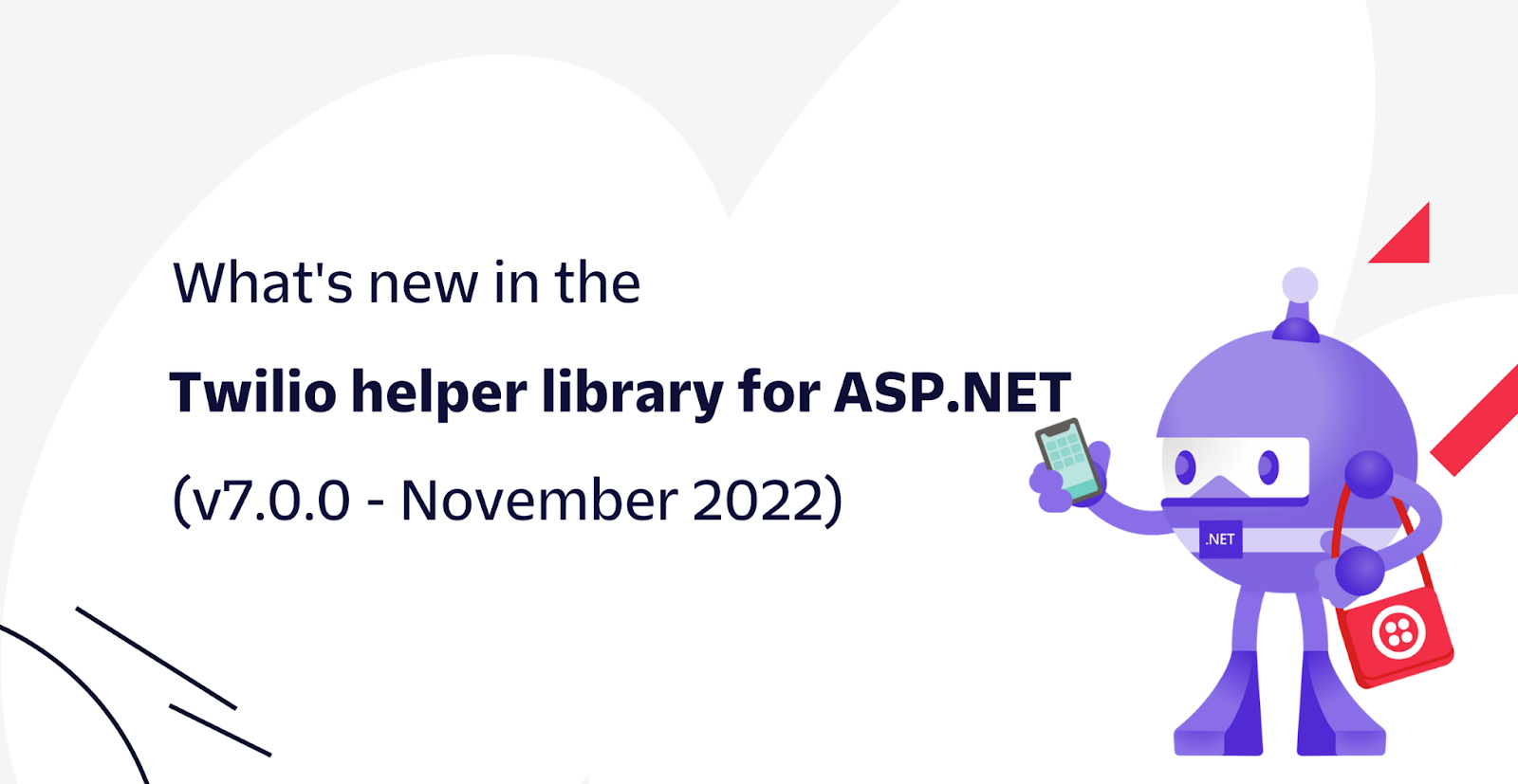 What's new in the Twilio helper library for ASP.NET (v7.0.0 - November 2022)