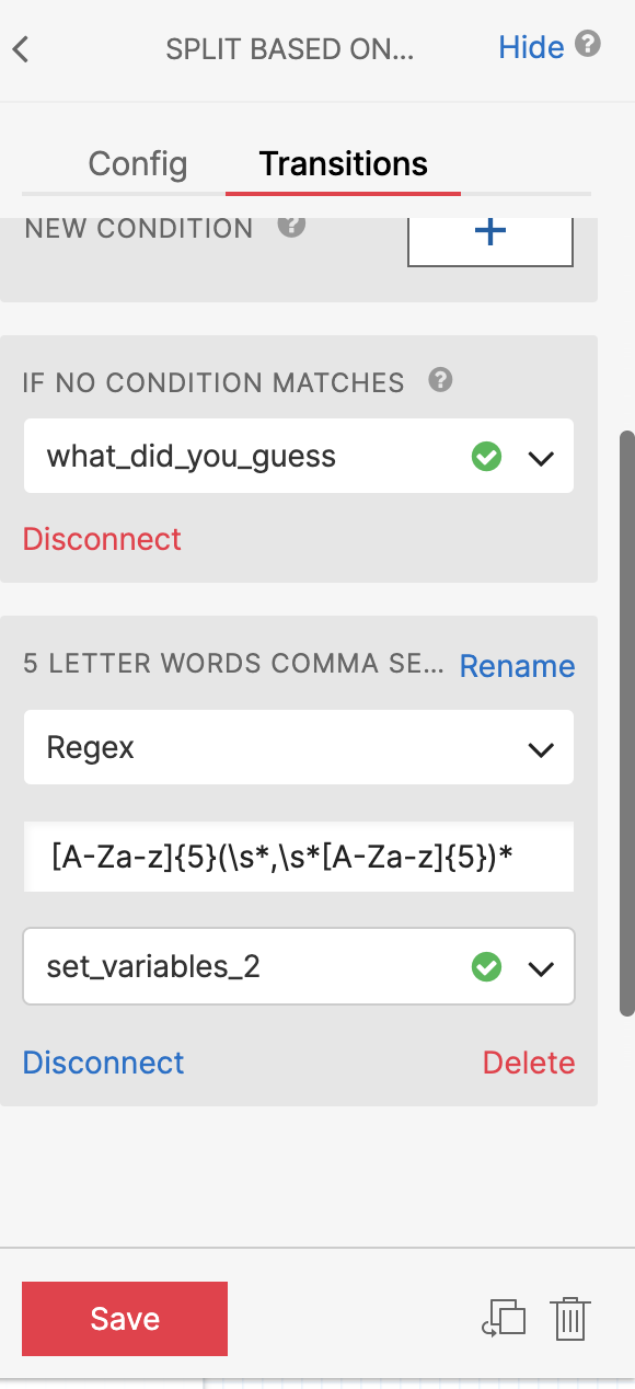 split based on regex