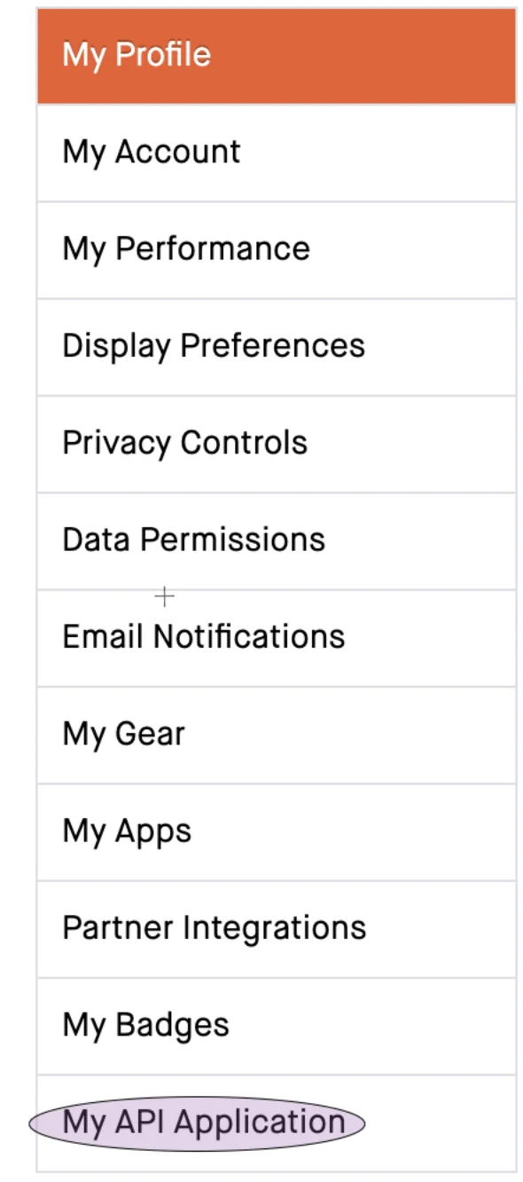 Strava My apps