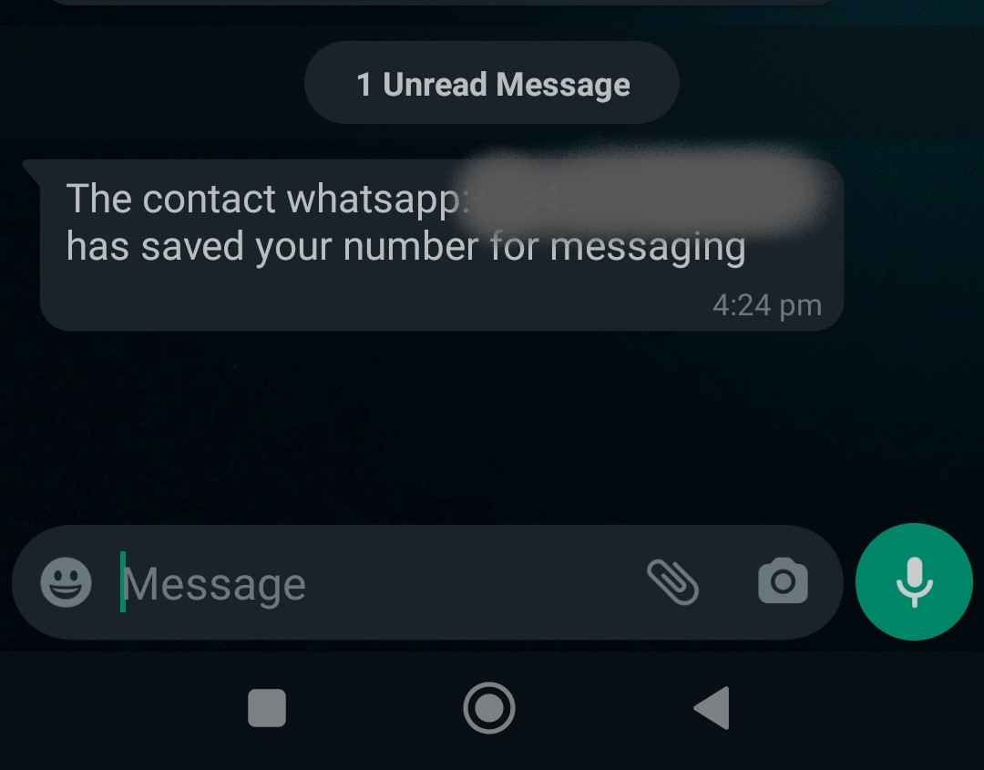 Whatsapp screenshot