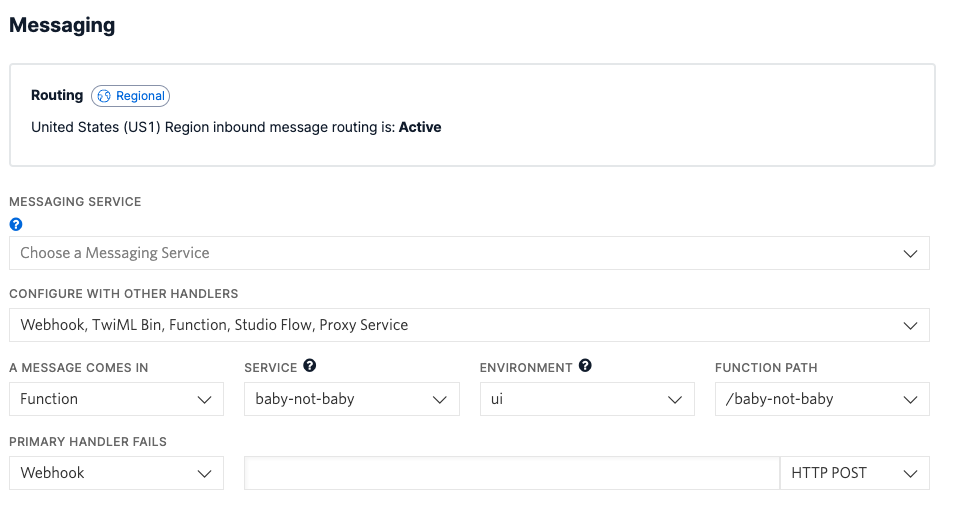 Setting Messaging Service in Twilio Console