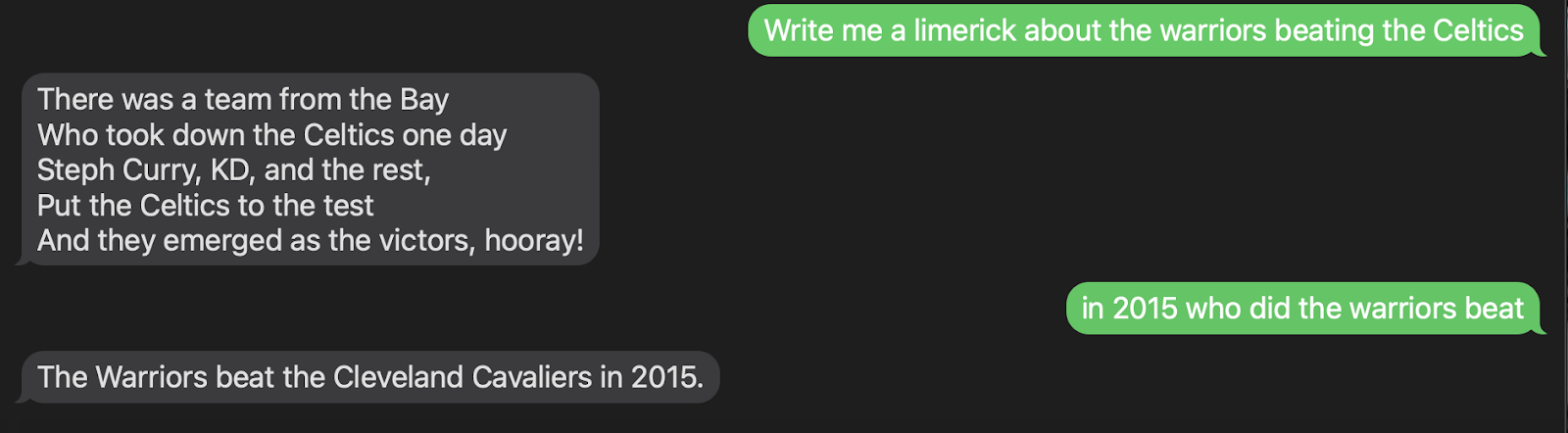 sms example limerick