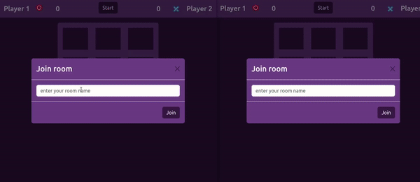 A visual showing a multiplayer Tic Tac Toe game built with Twilio Sync