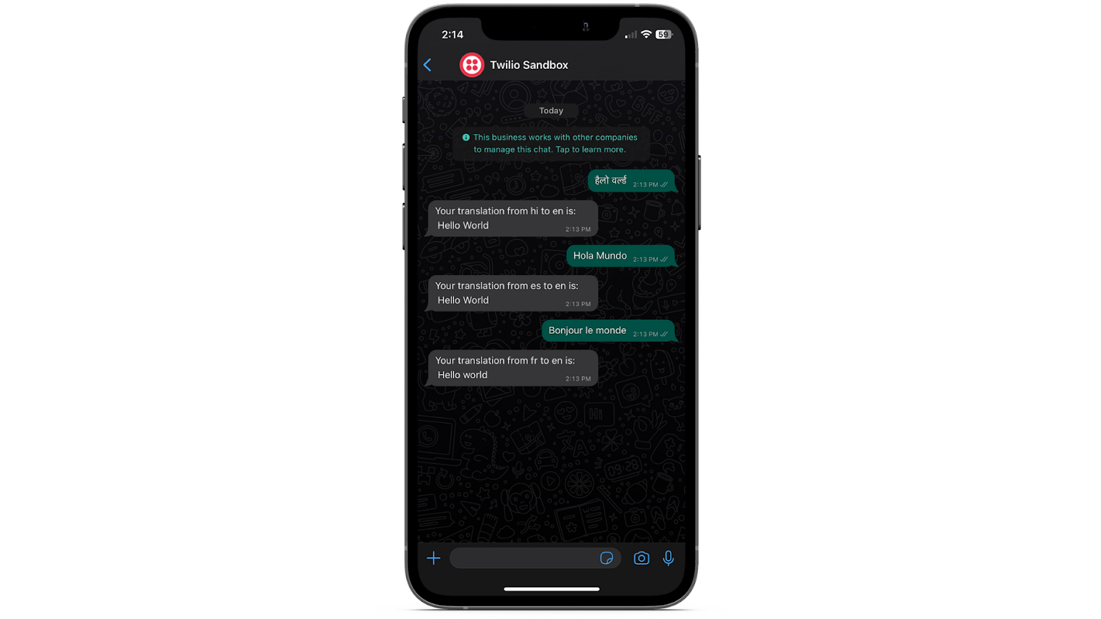 A Demo of Twilio Translate App