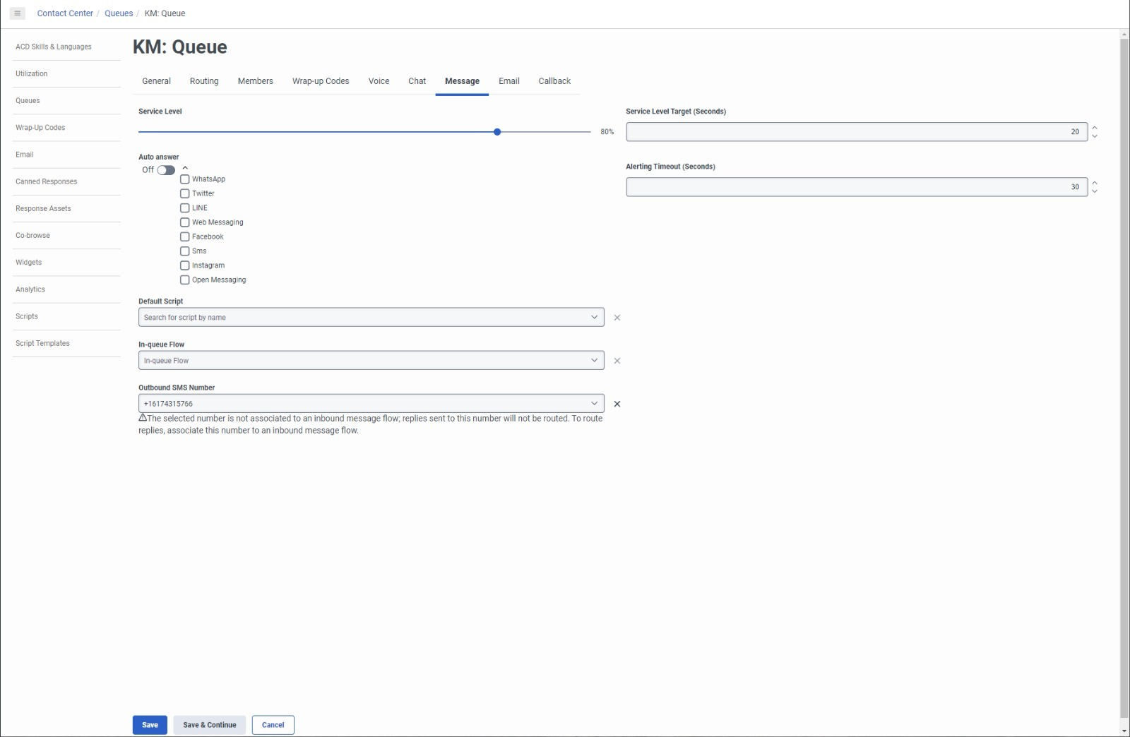 Queue in Genesys Cloud