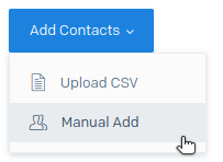 Manually add contacts in SendGrid