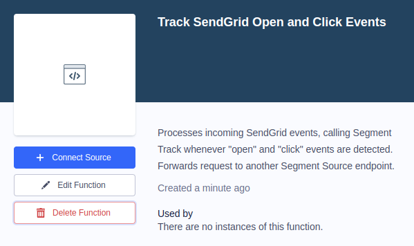 Connect the new source in Segment