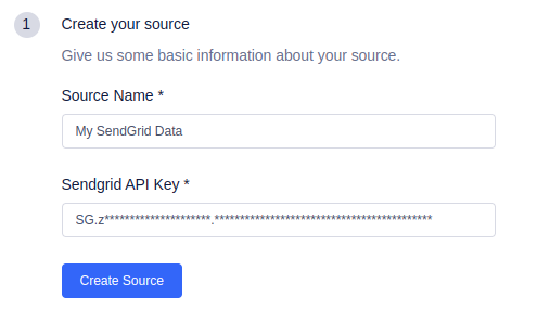 Details to create a Segment source