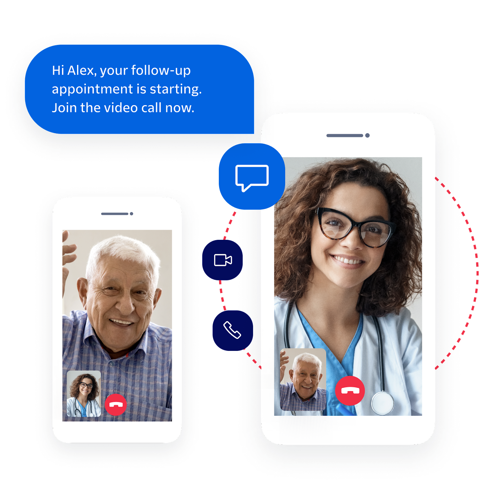 Twilio healthcare virtual appointment example