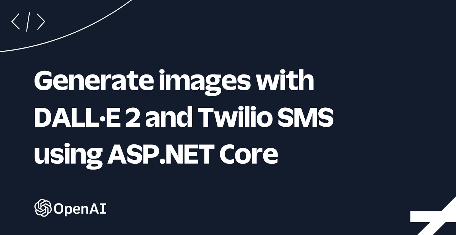 Generate images with DALL·E 2 and Twilio SMS using ASP.NET Core