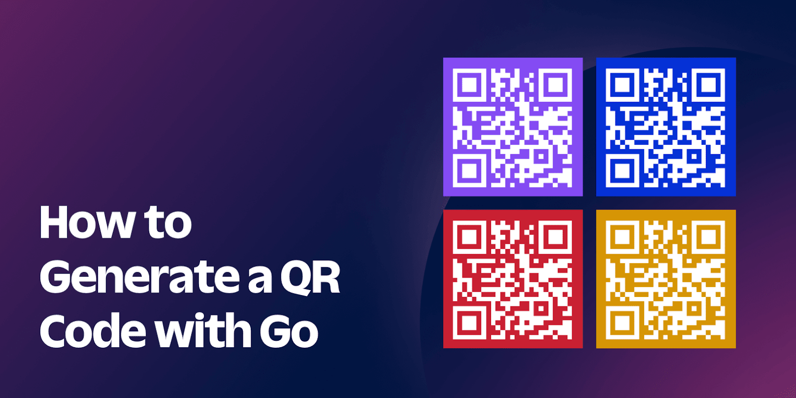 How to Generate a QR Code with Go