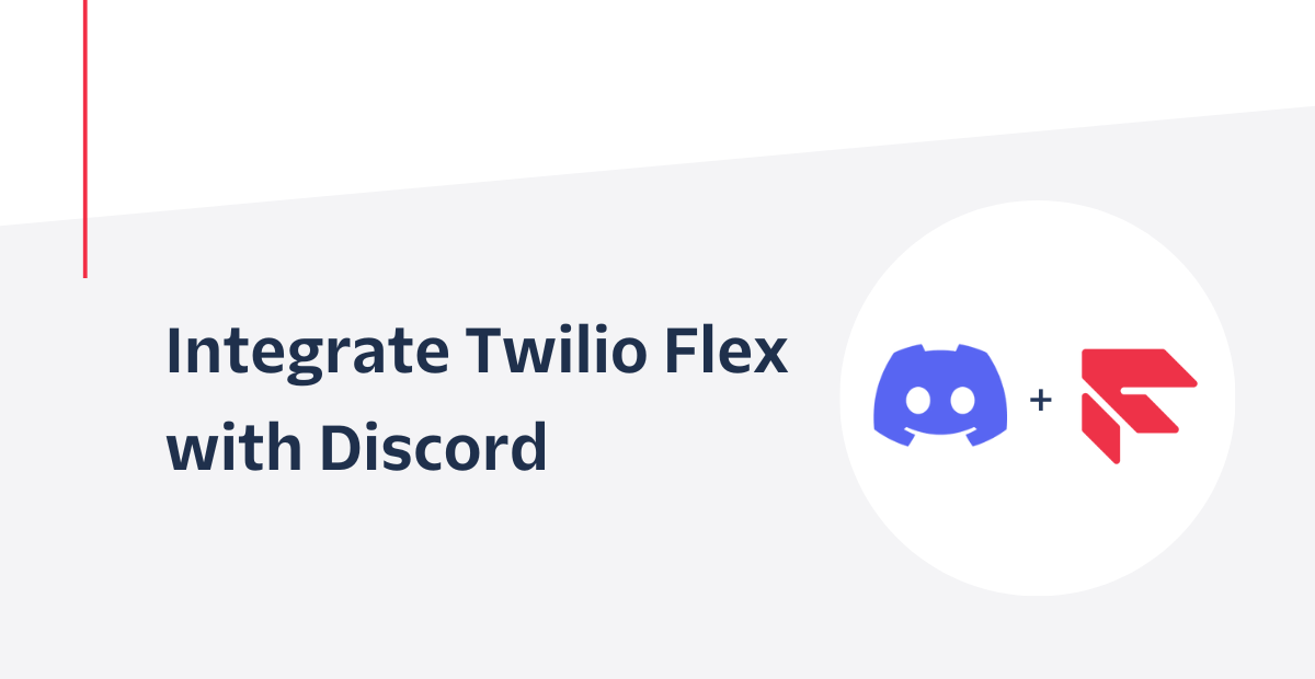 Integrate twilio flex with discord header