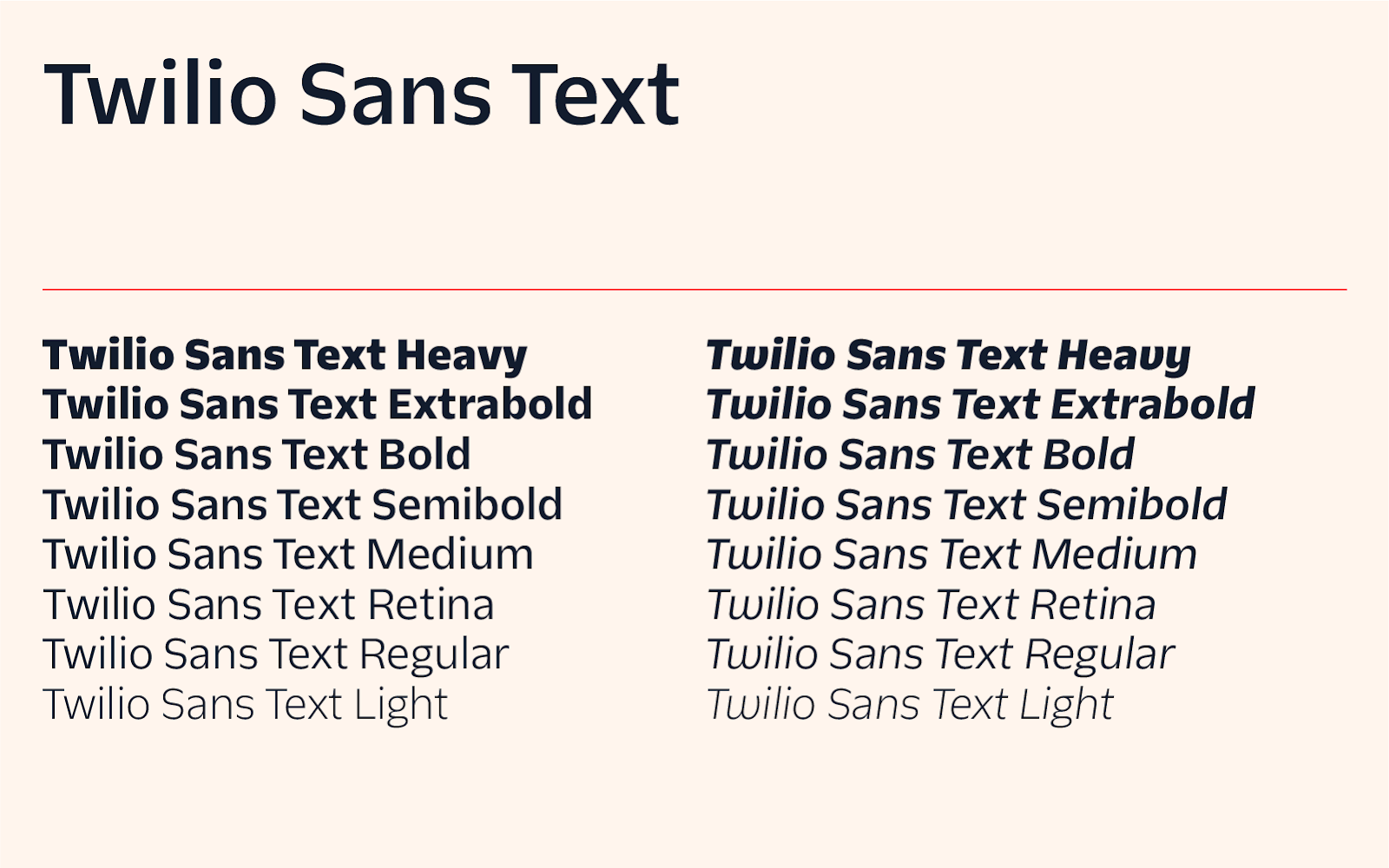 Twilio Sans Text