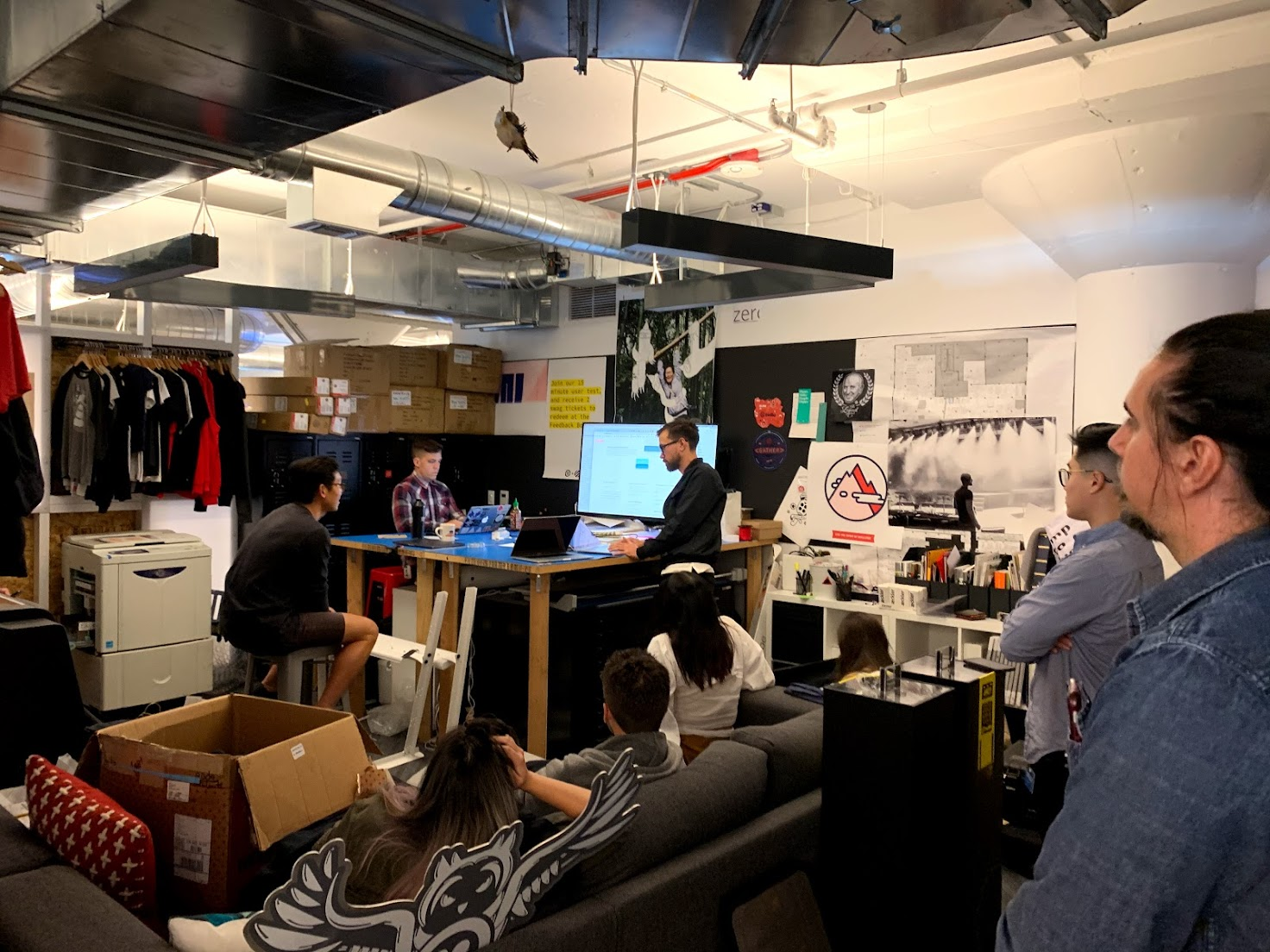 A design review at the Twilio Beale Street office