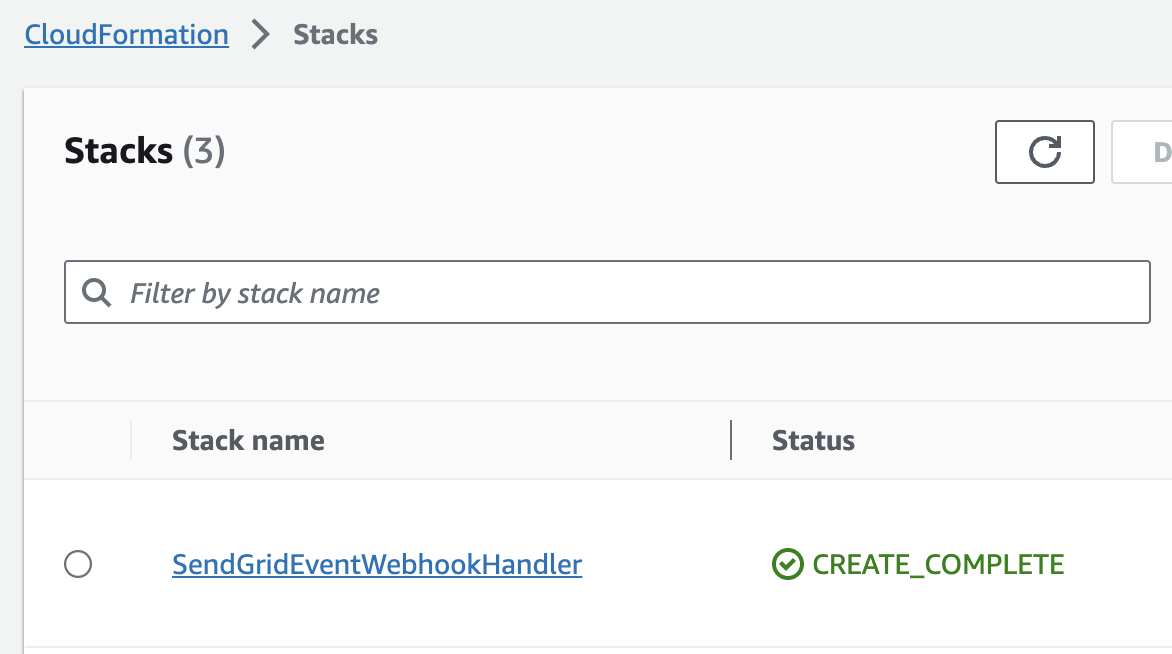 Filtering for AWS Stack