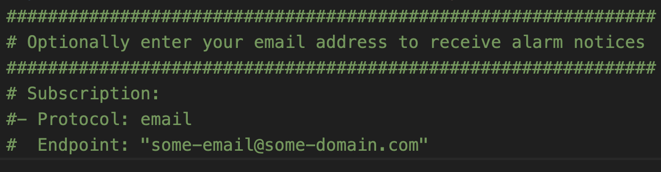 Entering email in yaml