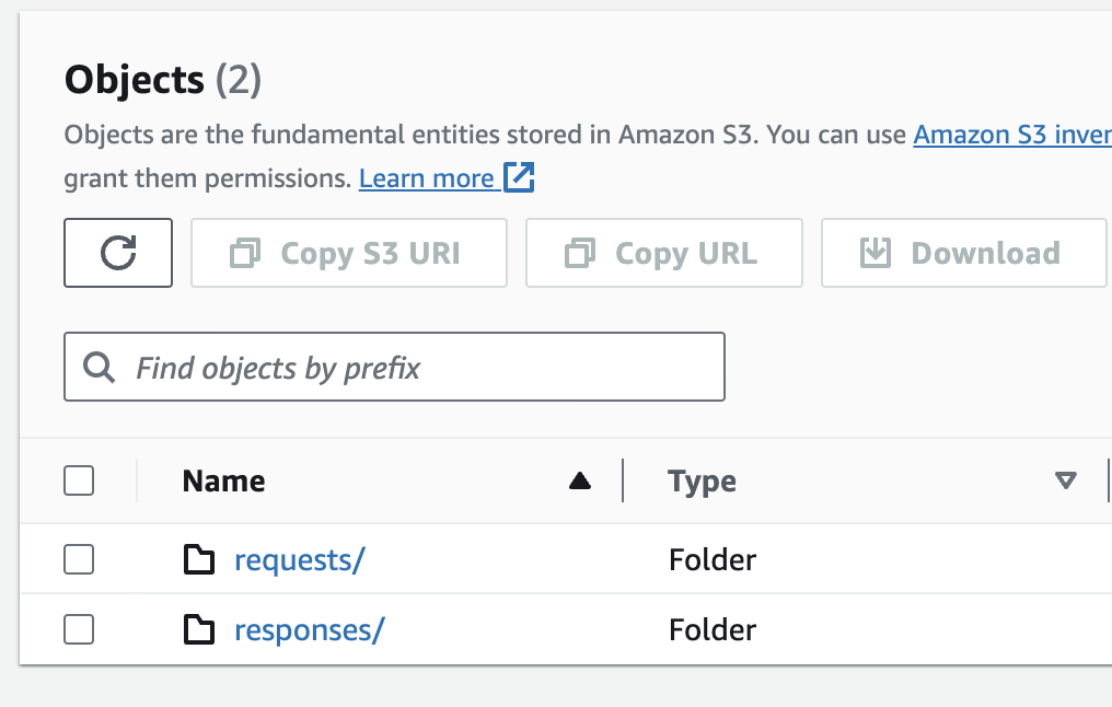 Objects in AWS