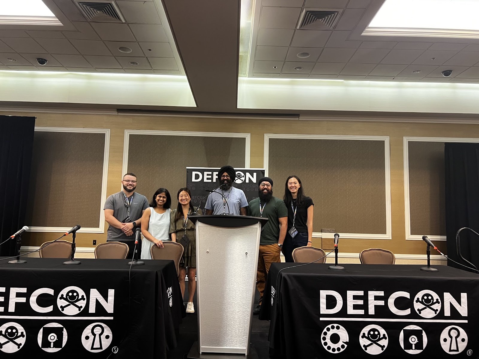 Twilio conference attendees at a DEFCON panel