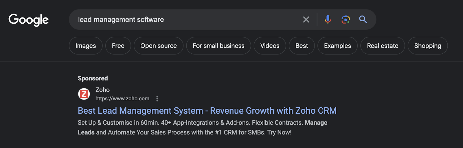 sales funnel zoho
