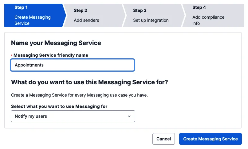 Setting up the Messaging Service