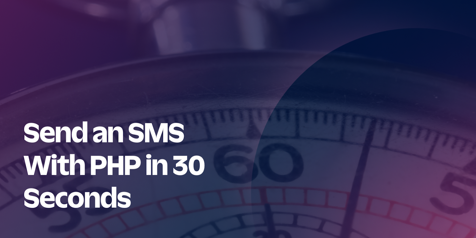 Send an SMS With PHP in 30 Seconds