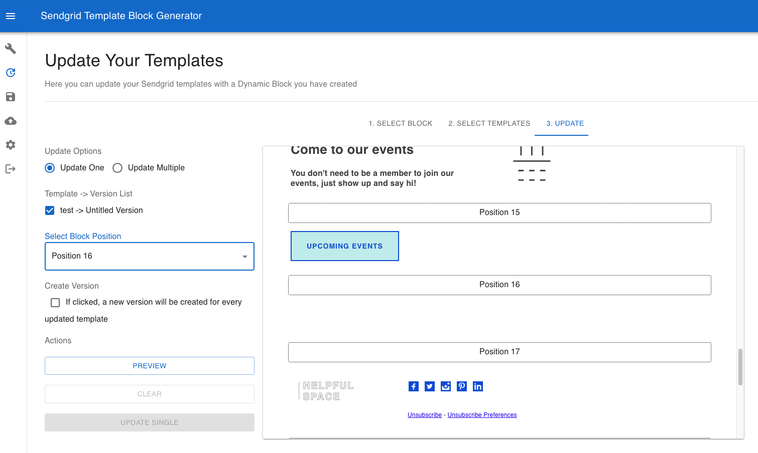 Update blocks in a SendGrid block editor app