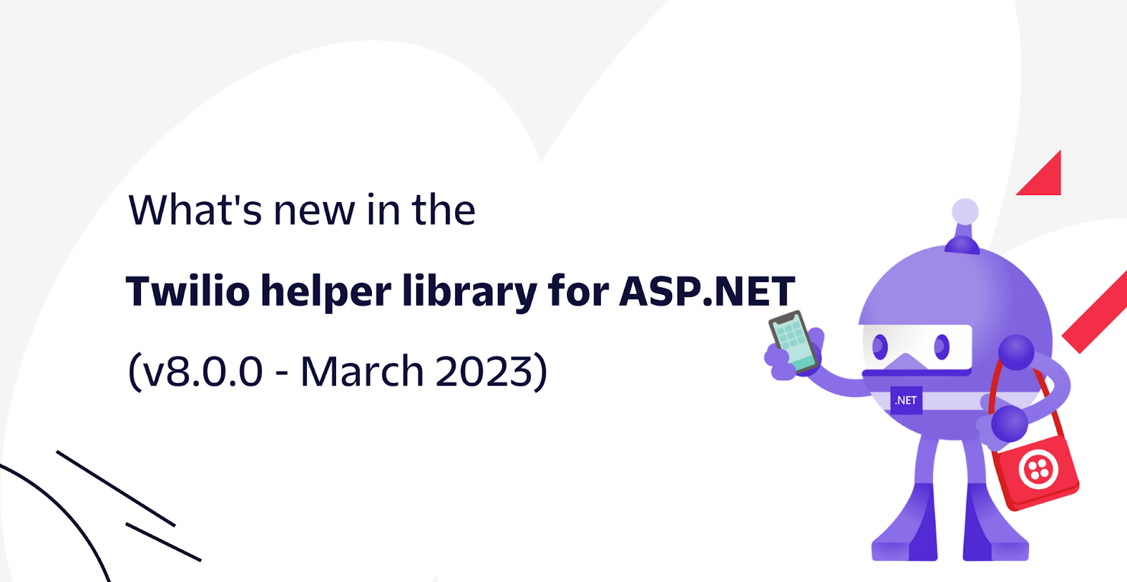 What's new in the Twilio helper library for ASP.NET (v8.0.0 - March 2023)